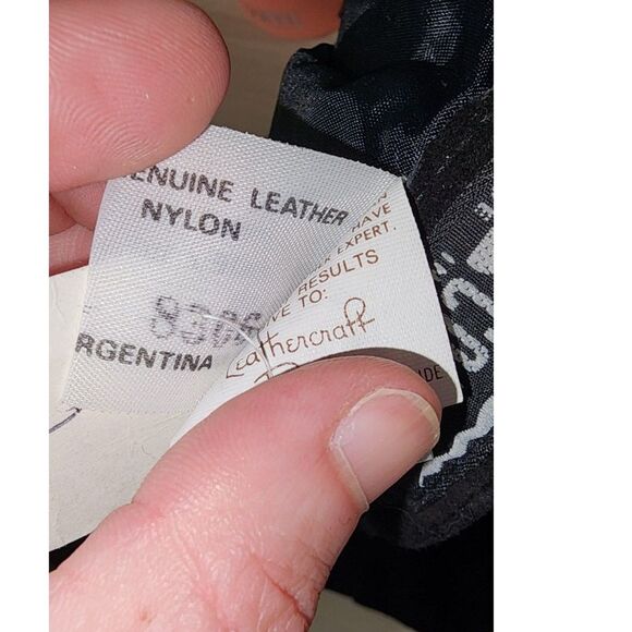 NWT Vintage Comint Black Suede Leather Skirt Size 9/10 - Picture 6 of 12